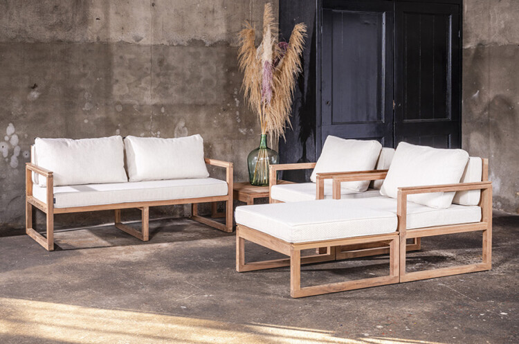 Allure Cube lounge 5 piece set footstool